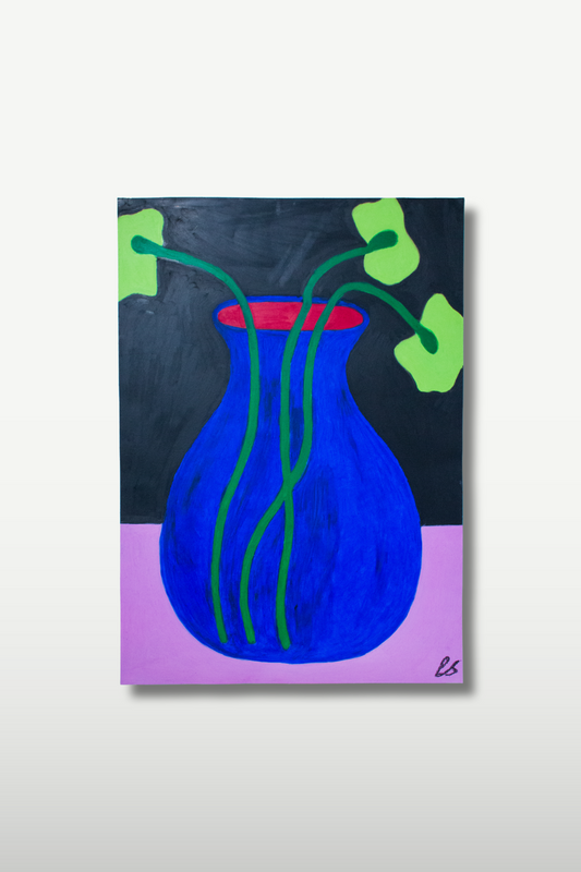 Vase (green flower)