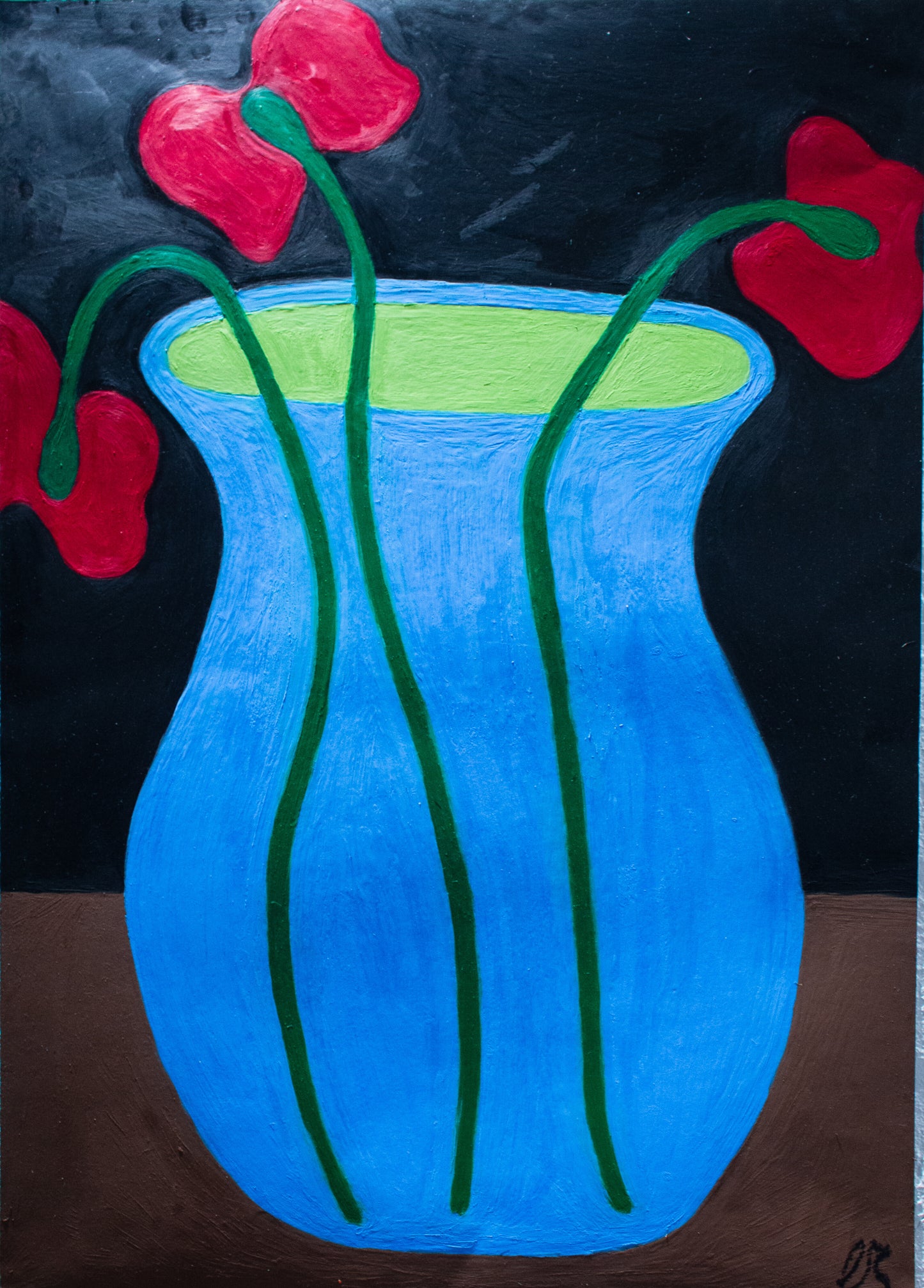 Vase (red flower)